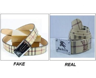 how to know if a burberry belt is fake